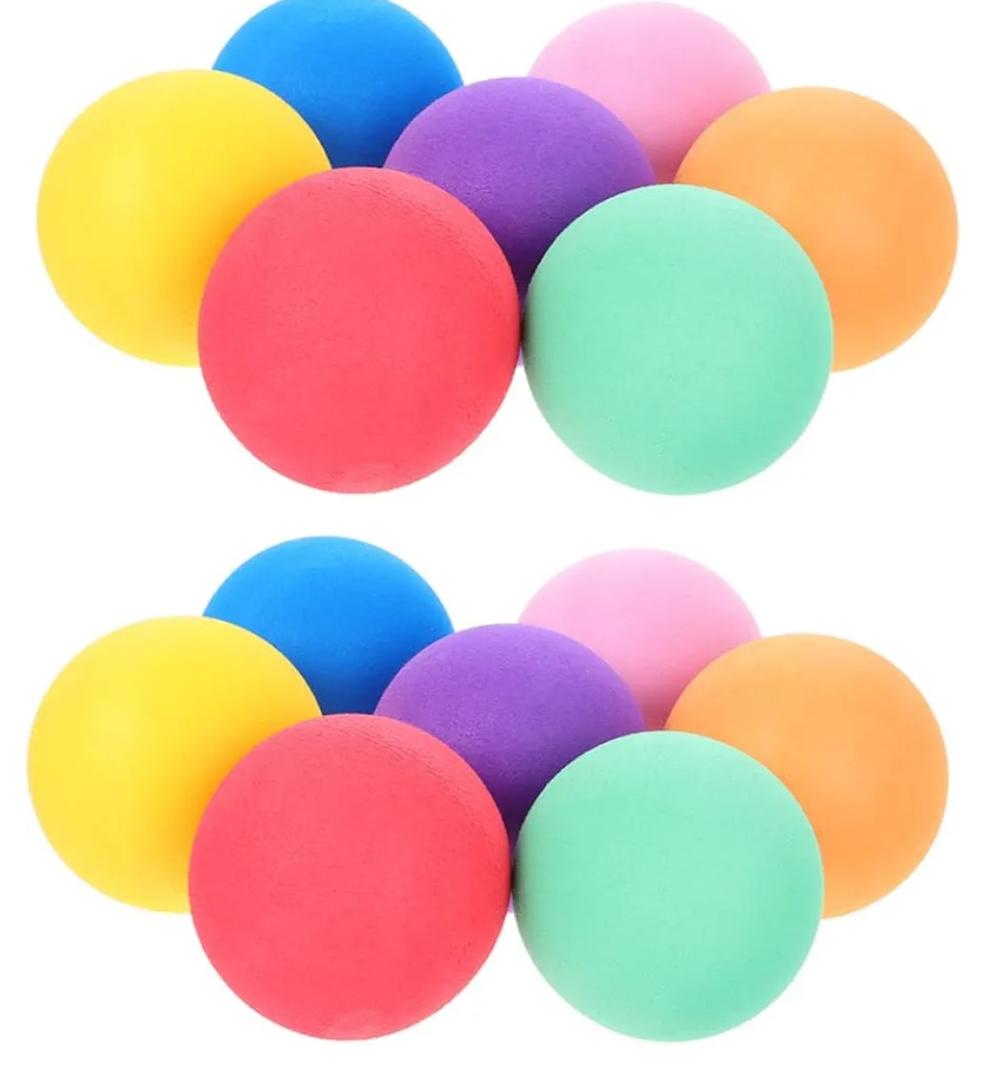 24pcs Sponge Balls for Safe and Lightweight Bouncy Balls for Indoor and for Active Fun and Imaginative Games
