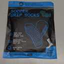 Lux Dual Grip Socks - Soccer Grip Socks for Men and Women. GripArray Performance & Comfort (Small, White)
