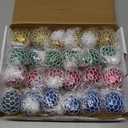 24 Pack Stress Balls Fidget Toys Easter Party Favors for Kids Adults School Class Birthday Gifts Squishy Toys,Easter Basket Stuffers Squeeze Balls Bulk,Goodie Bag Stuffers