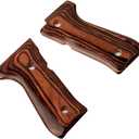 Cool Hand Grips for Beretta 92 FS, 92/96 Full Size, m9, 92a1, 92 INOX, High Polished Wood, Gold Screws Included, 1/4'' Thin