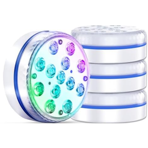 Submersible Led Pool Lights for Above Ground Pools Waterproof, Pack of 4