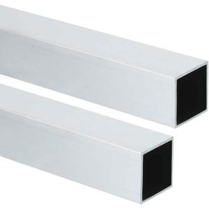 MECCANIXITY Aluminum Square Tubing,(25x25x1x254mm) 6063 Aluminum Square Tube Seamless Structural Metal Profile Hardware for Construction DIY Home Decor Furniture 2pcs