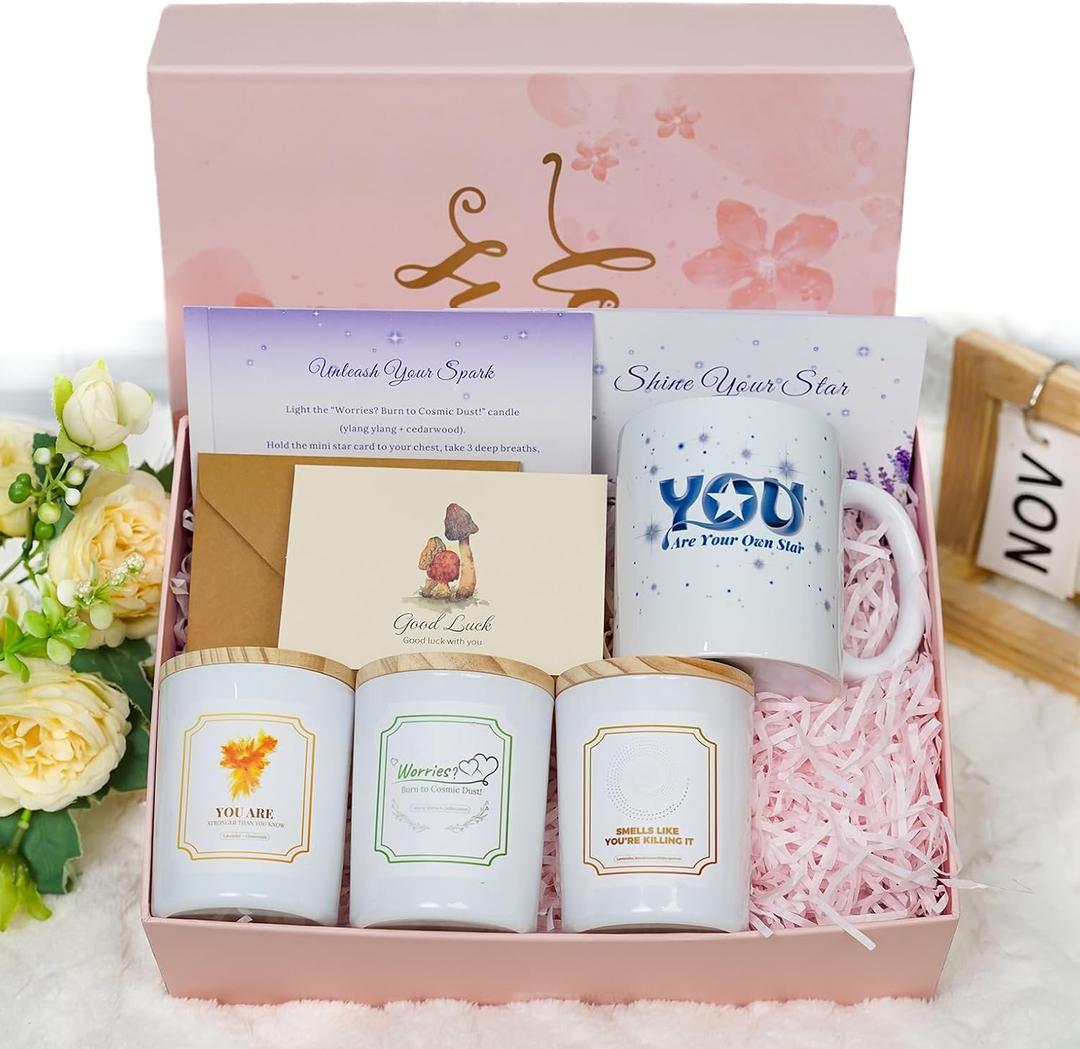 2 x Birthday Gifts for Women, Get Well Soon Self Care Package Box, 11Pcs Inspirational Self-Care & Relaxation Set  Perfect Christmas, Mothers Day, Thank You, Gift for Mom, Sister, Wife, Friend