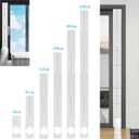 Sliding Door Air Conditioner Kit with Coupler for 5.9 Exhaust Hose,Portable Air Conditioner Sliding Door Vent Kit with 2pack 3m Sealing Tape Max Adjustable Length 95 Inch