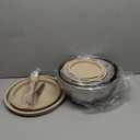 Mixing Bowls Set, 25PCS Khaki Mixing Bowls With Lids Set Stainless Steel Kitchen Large Nesting Metal Bowl 7QT to 1.5QT, Measuring Cups and Spoons for Prepping Cooking Serving