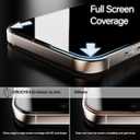 HD Screen Protector for iPhone 11 / XR Screen Protector Easy Installation, Premium Military Grade Shatterproof Tempered Glass Full Coverage Protection, Anti Fingerprint, No Bubbles, No Dust, 2 Packs (Black)