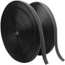 ECOHomes 3/4 Inch Wide x 100 FT Sew On Hook and Loop Tape for Fabric Roll, Sewable Sew-On Strips for Clothing, Clothes, Fabric | No Adhesive Sewing Fastener Straps, Easy Sew in, Strong Grip, Black