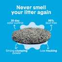 Boxie Unscented 30 Day Odor Control Clumping Clay Cat & Kitty Litter 28 lb, 99.9% Dust-Free, Hard Flat Top Clumps, No Fragrances No Fillers, Long-Lasting, Easy to Scoop