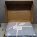 EVERGRACEHOME 100% Cotton Box Stitch Quilt Bedding Set Queen Size 3 Pieces, Garment-Washed Lightweight Soft Cozy Coverlet, Quilted Bedspread Sets with 2 Shams for All Season, Blue Linen