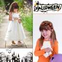 Halloween Headbands Pumpkin Hairband Knot Hair Hoop Adult Hair Accessories for Halloween Cosplay Thanksgiving Party Festival Supplies