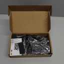 JQK 3/8 Inch Inset Cabinet Door Hinges Black, 20 Pack 10 Pairs Flush Face Mount Cupboard Kitchen Hardware Hinges Max fit 9mm/0.375 Step Door, CH201-BK-P20