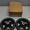 ASDFGHT 7 Inch Lawn Mower Wheels (2-pack) Fits Most Standard push Lawn Mowers, Inner and Outer Bearing Structure - Includes Bolts, Nuts, Black