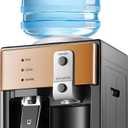 Housiwill Countertop Water Dispenser, Top Loading Water Cooler for 1.2 to 5 Gallon, 3 Temperature Settings Room Temperature Water Cold Hot Water Dispenser, Suitable for Home, Office, Dorm Bedside Use