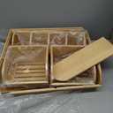 Onion Storage, Potato Storage, Potato and Onion Storage Bin, 3 Tier Stackable Bamboo Storage Bins, Pantry Storage Bins, Ventilated Potato Storage Bin, Slide Out for Vegetable, Pantry, Fruit