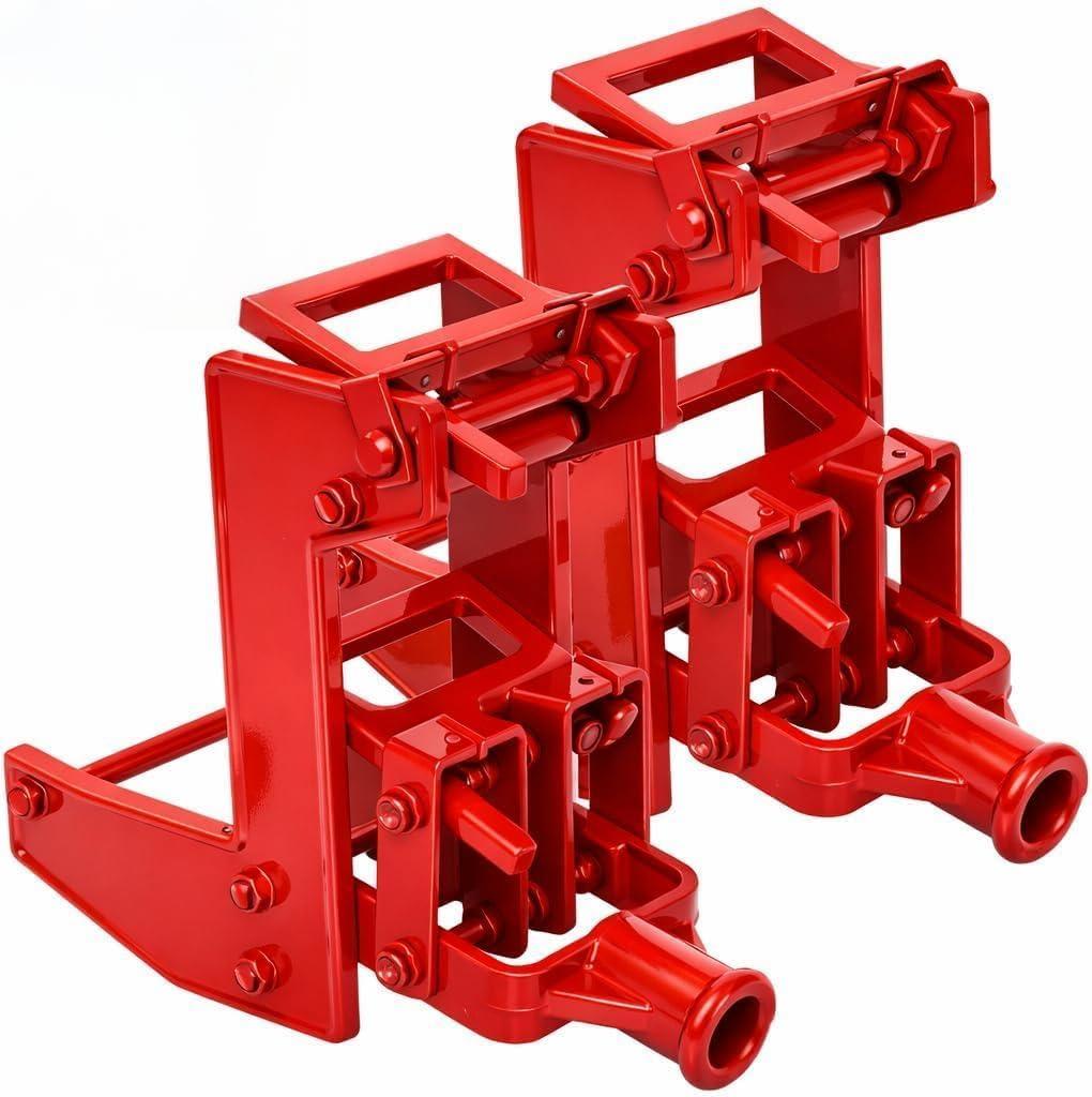 2 Pack Wall Jacks for Framing, 1000 LB Heavy Duty Wall Lifting Jacks, Portable Cast Iron Construction Jacks for Wall Beams, Floors & Decks (Fits 1-1/2"x3-1/2 Fir Poles & 1" OD Steel Pipe)