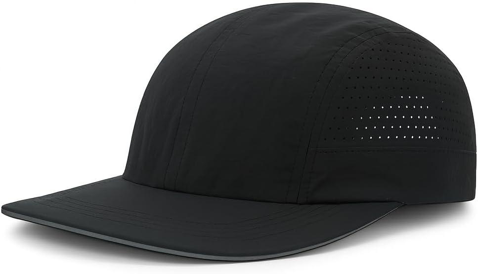 zowya UPF 50+ Quick Dry Running Baseball Caps Breathable Outdoor Sports Sun Hat Hiking,Cycling for Men Women (Black)