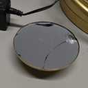 Conair Lighted Makeup Mirror, LED Vanity Mirror, 1X/10X Magnifying Mirror, Double Sided, Battery Operated in Brushed Brass