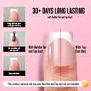 NOVO OVO Short Sharp Square White French Tip Nail Tips Press on BABY PINK, Need Builder Gel Top Coat Nail Glue, Soft Gel Fake Nail Extension, Full Cover False Nails for Salon DIY x 15 Sizes 240 pcs