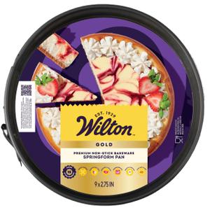 Gold Non-Stick Bakeware Springform Pan, 9 Inch - Wilton