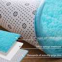 Merelax Modern Soft Fluffy Small Shaggy Rug for Bedroom Livingroom Dorm Kids Room Indoor Home Decorative, Non-Slip Plush Furry Fur Area Rugs Comfy Nursery Accent Floor Carpet 2x3 Feet, Teal (1'11" x 2'11" (Rectangular))