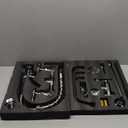 Commercial Sink Faucet,Commercial Faucet with Sprayer Adjustable Center Wall Mounted Restaurant Faucets,12" Spout andPull-Down Pre-Rinse 25 Height Suitable for 1, 2 or 3 Sinks