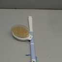 Back Scrubber Body Shower Brush: Anti Slip Long Handle Bath Brush with Stiff and Soft Bristles - Showering Exfoliator Wet or Dry Brushing for Women, Men, Elderly (Blue) (18.1 in-Blue)