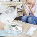 Bluetooth Automatic Pill Dispenser with App, 21 Individual Pods Medication Organizer for Seniors & Caregivers with Tracks Adherence History, Alarms & Light Alerts, Key Lock, for Vitamins Supplements