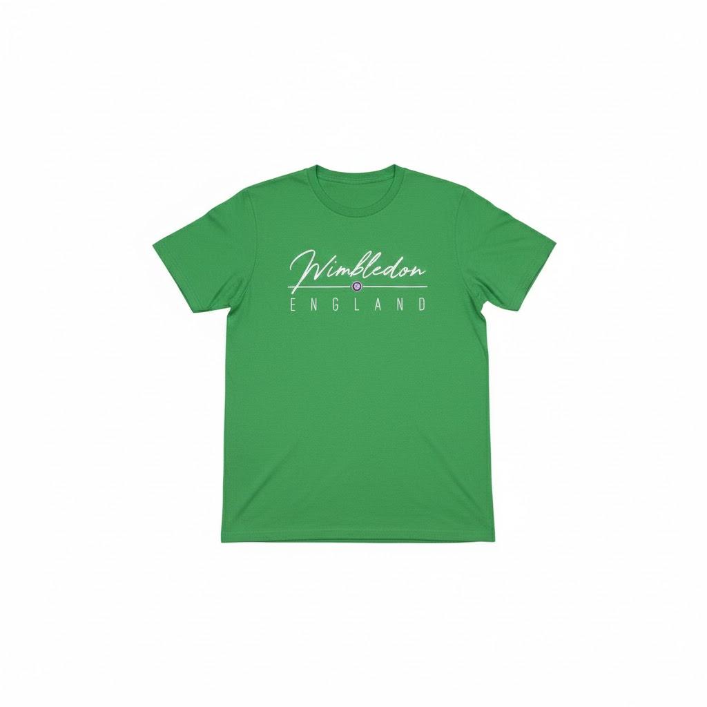 Green Wimbledon England T-Shirt, Small 