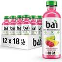 Bai Antioxidant Infused Water Beverage, Raspberry Lemon Lime, with Vitamin C and No Artificial Sweeteners, 18 Fluid Ounce Bottle, 12 Pack, BB Date: 1/18/2026