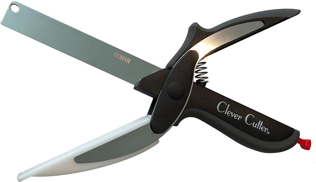Clever Cutter 2-in-1 Knife & Cutting Board- The Original Quickly Chops Your Favorite Fruits, Vegetables, Meats, Cheeses & More in Second, Replace your Kitchen Knives and Cutting Boards