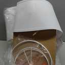 PARTPHONER Retro Table Lamps Set of 2, Bedside Lamp for Bedroom Rustic Farmhouse Table Lamps for Living Room, 22" Vintage Nightstand Lamps with White Shades, White