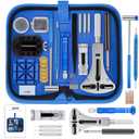 XOOL 210 PCS Watch Repair Kits, Including Watch Battery Change Kit, Watch Case Opener, Link Remover, Spring Bar Tools, Screwdrivers, and Portable Carrying Case with Instruction Manual