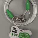 Petest 25ft Reflective Tie-Out Cable for Small Dogs Up to 35 Pounds