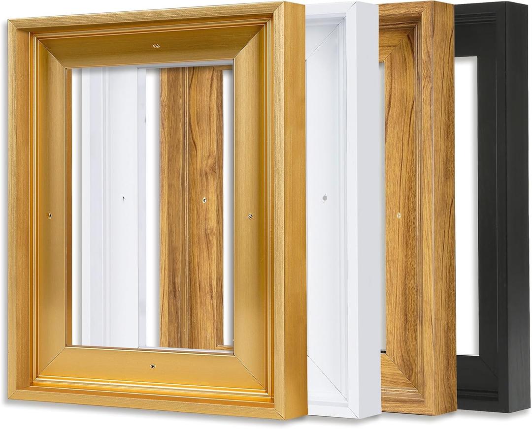 16x20 Canvas Floater Frame for 0.9"Deep Art Painting (16x20,Black)