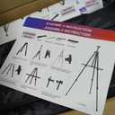 AROIC Art Painting Artist Easel Stand, Painting Display Easel Stand,Portable Adjustable Iron Tripod Display Stand with Bag, Height from 20 to 66 in for Table-Top/Floor Drawing and Displaying(8 Pack), 20x6x13 inches