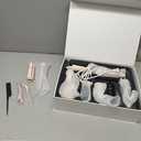 7 in 1 Automatic Curling Iron Interchangeable Barrels -0.5",1", 1.25", 1.5" Curling Wand, Hair Crimper & Straightening Brush,& Rotating Curler, 300M Negative Ions & Dual Voltage, Home & Travel