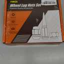 TIROL 24pcs M14X1.5 Lug Nuts, Compatible 2015-2021 Suburban, 2000-2021 Silverado 1500 Sierra 1500, 2001-2020 Yukon, One-Piece Design Factory Acorn Wheel Lugnuts - 1.8" Height 3/4" Hex
