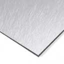 Falken Design Aluminum Composite Panel Brushed Silver 24"x 36", 1/8" Thick