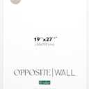 Opposite Wall - 50x70 cm - White Solid Wood Picture Frame - Lightweight, Versatile & Shatterproof - Wall Hanging Photo or Poster Frame - Wall Decor for Office, Gallery & Home, 19 3/4 x 27 1/2 in