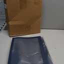 Teling 36 Pcs Report Covers with 3 Prong Fasteners Clear Front Presentation Folders Frame View Poly Report Folder Presentation Binder for Paper Document School Office (Navy Blue)