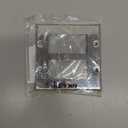 ENERLITES Decorator Switch or Receptacle Outlet Metal Wall Plate, Stainless Steel 201, Corrosion Resistant, Size 2-Gang 4.50" x 4.57", 7732-PC, Polished Chrome, Silver