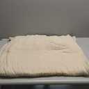 Yoofoss Muslin Blanket 100% Organic Cotton Throw Large 90" x 108" for Bed Couch Summer Gauze Blanket for Adults Lightweight and Breathable Apricot White