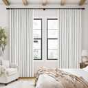 Twodrapes 100% Blackout Linen Pleated Curtains 2 Panels Pinch Pleated Back Tab Black Out Drapes Memo