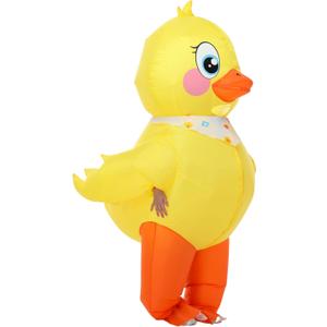 Inflatable Duck Costume Kids,Halloween Blow up Costumes Funny Animal Costumes for Boys Girls Cosplay Party