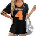Racing Shirt Women Number Print Jersey T-Shirt Funny Racing Apparel Race Day Tee Causal Short Sleeve Tops Size M