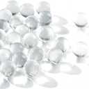 FUTUREPLUSX 5LB Glass Marbles, 0.63Inch Clear Marbles Bulk for Vase Fillers, Home Decor