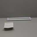 WYZM 2PCS F15T8 LED Tube Light,120V,7W,18" Length,5000K Daylight White,Rotatable End Caps,Frosted Cover,18 Inch Tube Light, F15T8 LED Replacement for Bulb.
