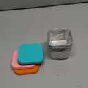 Set of 4 Stainless Steel Snack Containers for Kids and Toddler;Snackle Box Container;Leak Proof Stackable Small Metal Food Containers with Silicone Lids