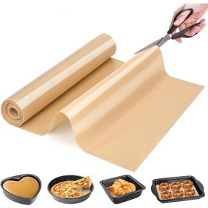 Silicone Baking Mat Roll - Best German Silicone - Heat Resistant Baking Macaron Bread Mat, Non-stick Pastry Mat, Reusable Dough Rolling Mat, Non Slip Countertop Protector Mat, Counter Mat, Oven Mat (12"L x 72"W, Beige)