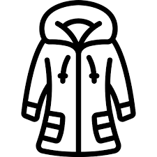 Hooded Fur Coat (Black) Size L